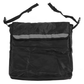 Wheelchair Backpack Bag for Seniors, Wheelchair Side Bag Electric Wheel Chair Accessories Pouch for Back of Chair Black