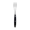 12X Steak Fork Black Handle 200mm 18/0 Stainless Steel Cutlery
