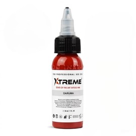 Xtreme Tattoo Ink, Versatile Medium Viscosity for Precision Tattooing, Rich Hue, Quick Healing, Acrylic-Free, Water Based and Premium Quality - Ready-to-Use Tattoo Ink (Daruma, 4 oz)