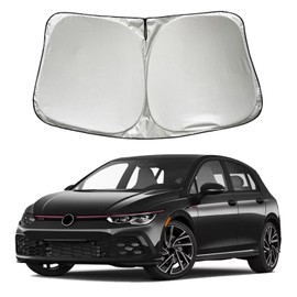 SZYUCHEN Car Windshield Sun Shade Sunshade Compatible with VW Volkswagen Golf/Golf GTI 2025 2024 2023 2022-2015 Accessories, Foldable Car Front Window Sun Shield Visor