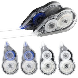 Correction Tape Pack of 6, 30m X 5mm White Out Pocket Correction Tape Roll Writing Tape Large Capacity Correction Tape Mouse for Note Taking Students School and Office Supplies