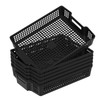 Waikhomes Stackable Plastic Woven Basket Organizer, Multi-function Stackable Basket Tray,