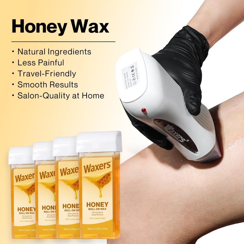 Roll on Wax Kit for Hair Removal at Home Roller