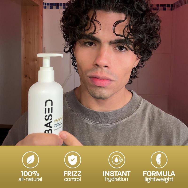Based Bodyworks Leave-in Conditioner | Instant Hydration & Anti-Frizz |