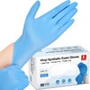 Schneider Blue Vinyl Synthetic Exam Gloves, Small, Box of 50,