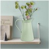 Annie Garden Rustic Metal Farmhouse Flower Pitcher Vase, Large Leakproof