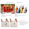 Red Christmas Photo Backdrop Santa's Toy Shop Banner 7x5FT Christmas