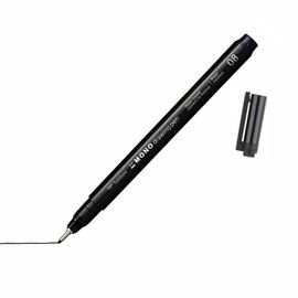Tombow WS-EFL-H-08 Mono Drawing Pen Fineliner Line Width 08 Approx. 0.60 mm Water and Light Resistant for Illustrating and Drawing Black