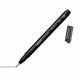 Tombow WS-EFL-H-08 Mono Drawing Pen Fineliner Line Width 08 Approx. 0.60 mm Water and Light Resistant for Illustrating and Drawing Black