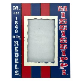 Hanna’s Handiworks Ole Miss Rebels Wooden Picture Frame by Hanna’s Handiworks-New
