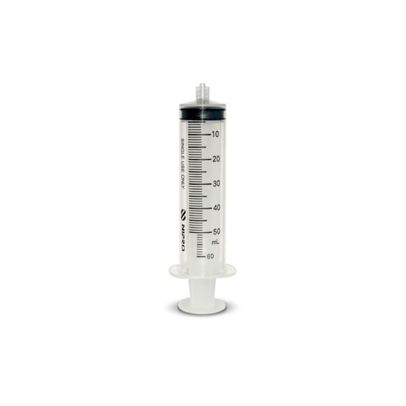 Jeringas Desechables NIPRO de Plástico 50 mL sin Aguja Luer