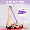 Resistance Bands with Handles, 6-Tube Elastic Foot Pedal Resistance Band,