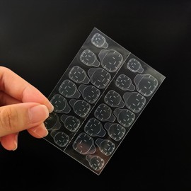 288Pcs Nail Adhesive Tabs for Press On Nails 12 Sheets Nail Glue Stickers 12 Sizes Ultra Thin & Waterproof Nail Stickers for Fake Nails 288PCS Double Sided Jelly Nail Sticky Tabs for Manicure