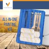Vermeer Paint Roller Kit - 10-Piece All-in-One Plastic Tray with