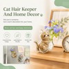 2Pcs Cat Whisker Fridge Magnets, Clear Acrylic Pet Fur Keepsake
