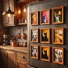 8Pcs Funny Cat Meme Fridge Magnets, 3D Retro Orange Wooden