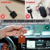 ANHBKAR Car Key Cover Keychain for Broken Key - Leather