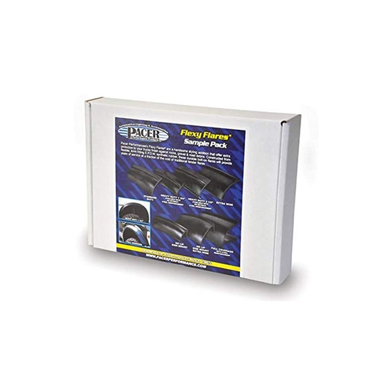 Pacer Performance 52-199 Flexy Flares Black Sample Flare Pack Rubber