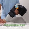 Hinged Knee Brace with Side Stabilizers ROM Knee Support Adjustable