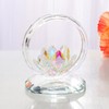 LONGWIN Crystal Lotus Flower Basket Figurine Collectible Glass Flowers Art
