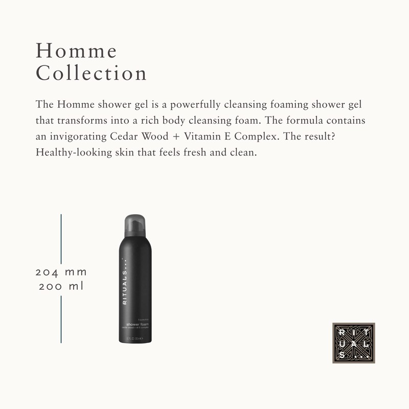 RITUALS Homme Collection Shower Gel 220ml - With Cedar Wood