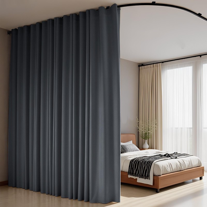 Room Divider Curtains Flexible Ceiling Tracks set Curtain track Ceiling