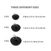 4 Pcs Sink Plug, Rubber Bath Plugs, Black Drain Stopper