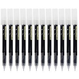 Gullor Liquid Ink Rollerball Pens, 0.5mm Fine Tip Quick-Drying Pens for Writing, Notetaking and Drawing, Black Ink, 12 Pieces