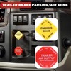 Jiawu Parking and Air Brake Knobs, Threaded Fit for Peterbilt