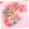 Levemolo 50pcs Mini Plastic Wishing Capsules Bottles for Capsule Bottles