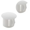 Uenhoy 100 Pcs 3/8" Plastic Hole Plugs White Flush Type