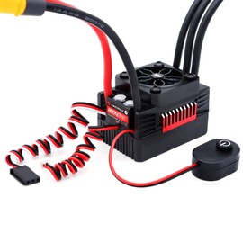 Rocket-RC V2 Supersonic Waterproof 90A ESC Li:2-3S XT60 Plug w/T Male Plug for 1/10 Rc Car (90A)