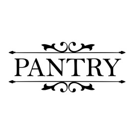 Pantry Vinyl Wall Decal Sticker Art Decal for Pantry Room Door Home Decoration