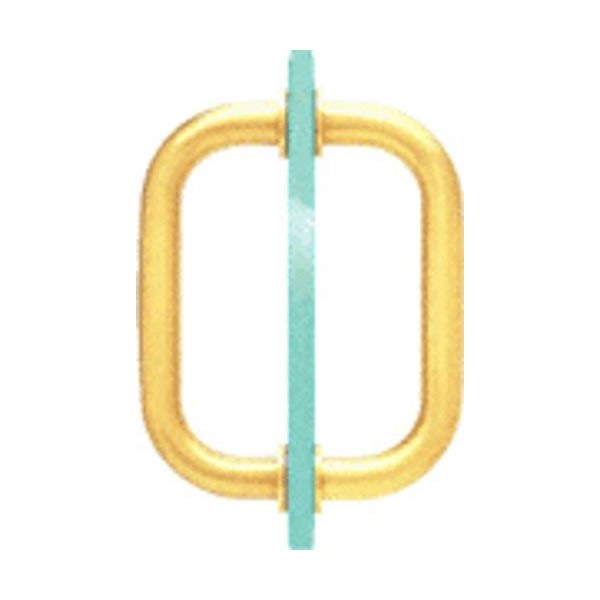 CRL 6" Brass (BM Series) Tubular Back-To-Back Pull Handle