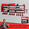 OUREST Power Tool Organizer Wall Mount with 12-Drill Holders-800Lbs Load