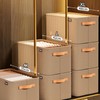 Taoluwin Wardrobe Clothes Organizer, Large Capacity Closet Storage Baskets with