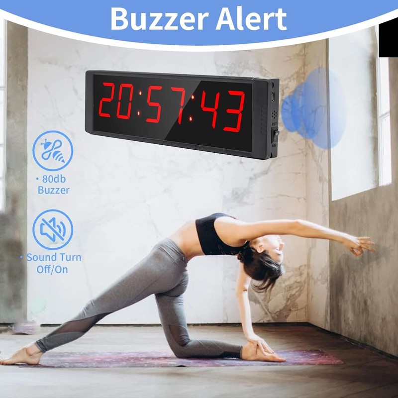 Ousmile Large Stopwatch with Start/Stop Button, LED Digital Timer with