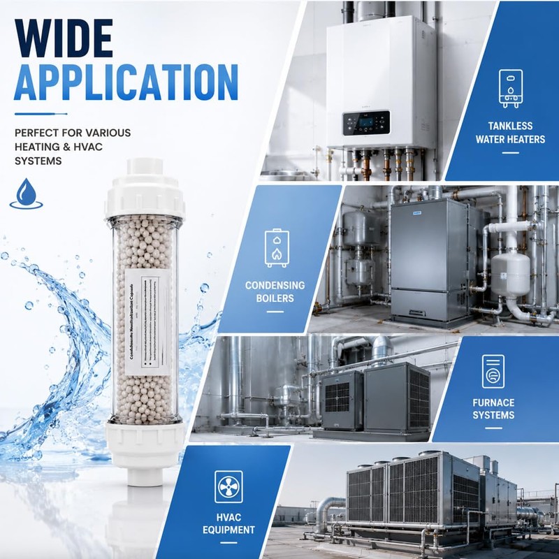 Condensate Neutralizer Kit, Compatible with Rinnai Tankless Water Heater, Replacement