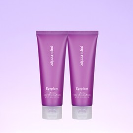Papa Recipe Eggplant Clearing Mild Cleansing Foam 120ml, 2 pieces / 가지 클리어링 마일드 클렌징 폼 120ml, 2개