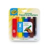 Crayola Triangle Toddler Markers (8ct), Easy Grip Washable Markers for