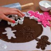 Tovolo Gingerbread Girls Templates Reverse, Dishwasher Safe, Set of 6