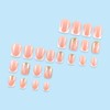 24Pcs Short Press on Nails Square Fake Nails Cute Butterfly