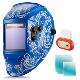 Welding Helmet and Replacement Lens and Light Cloud