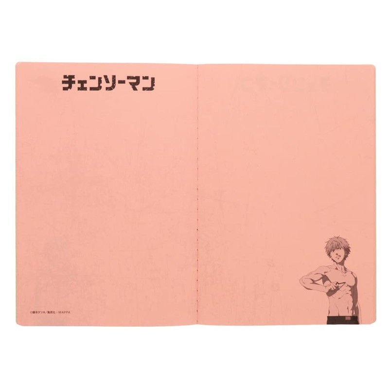 Sunstar Stationery CSM S2639815 Chainsaw Man Notebook, Thread Bound