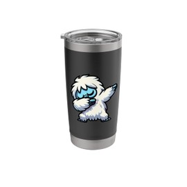 Funny Dabbing Bigfoot Cute Dabbing Yeti For Women Kids Stainless Steel Insulated Tumbler