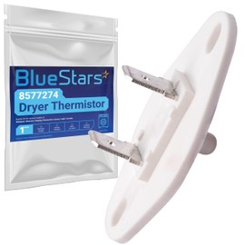 BlueStars 8577274 Dryer Thermistor Part - Fit for Whirlpool Kenmore KitchenAid Dryers - Replaces 3976615 AP3919451 WP8577274 PS993287 3390292 - Easy to Install
