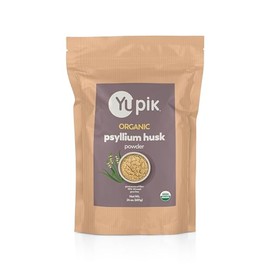 Yupik Organic Psyllium Husk Powder 24 Oz, 95% Purity, USDA Certified, Non-GMO, Vegan, Gluten-Free, Unflavored, Plant-Based, Coarse Milled Husk, Source of Fiber for Baking & Digestive Health