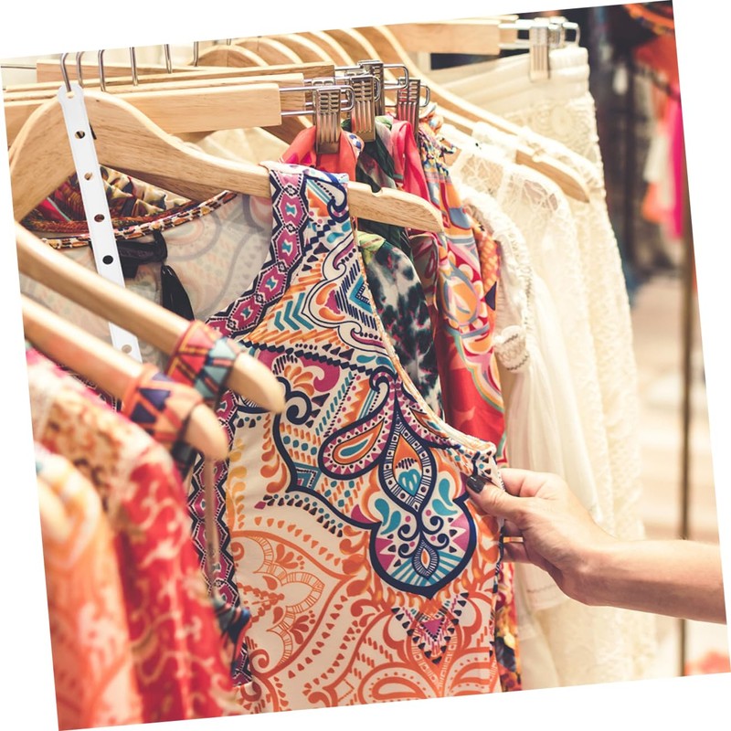 MAGICLULU 10-pack White Plastic Connectors Sturdy Coat Hanger Strips for