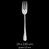 6 Fish Forks 19 x 2.65 cm Stainless Steel 18/0