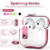RFUNGUANGO (with Safety Lock) Transparent Protective case for Airpods 4th